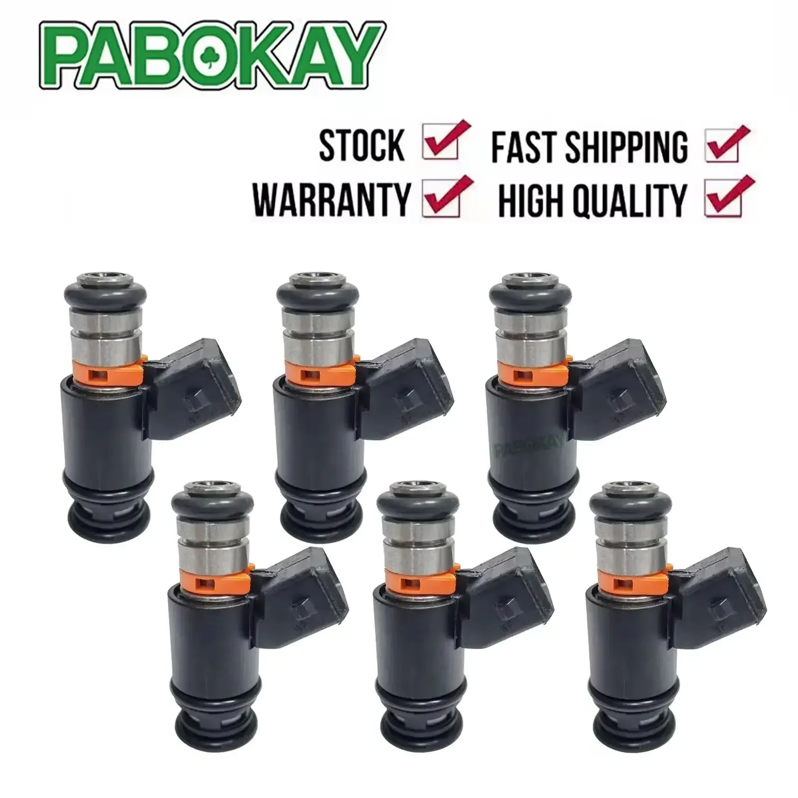 

6 pieces x For VW Golf Jetta 1999-02 EuroVan 1997 99-00 Fuel Injectors IWP022 805000348303 021906031D FJ573 M739 4J1612
