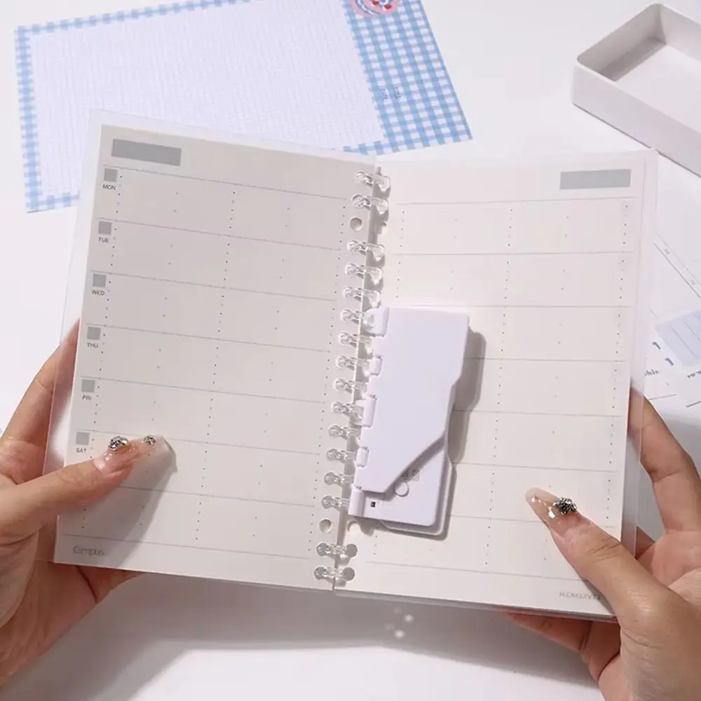 Multi-functional 5-Hole Paper Punch Machine Portable A4/A5/B5 Paper Punching Hole Puncher Card Type 5-hole Punch Students