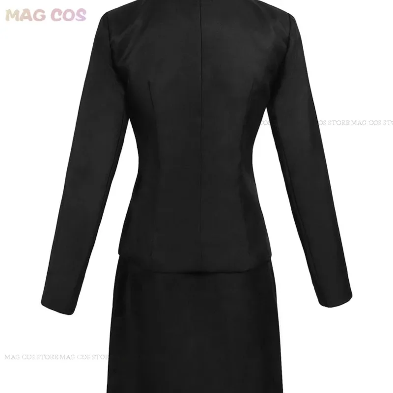 أنيمي JJK الموسم 2 شوكو Ieiri تأثيري حلي فستان أسود Ieiri Shōko شعر مستعار زي مدرسي تنورة المرأة دور الهالوين #5