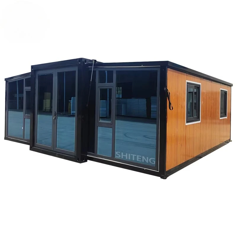 20ft Expandable Steel Container House for Glamping Featuring Sandwich Panel for Bedroom Entry Use for Hotels and Courtyards