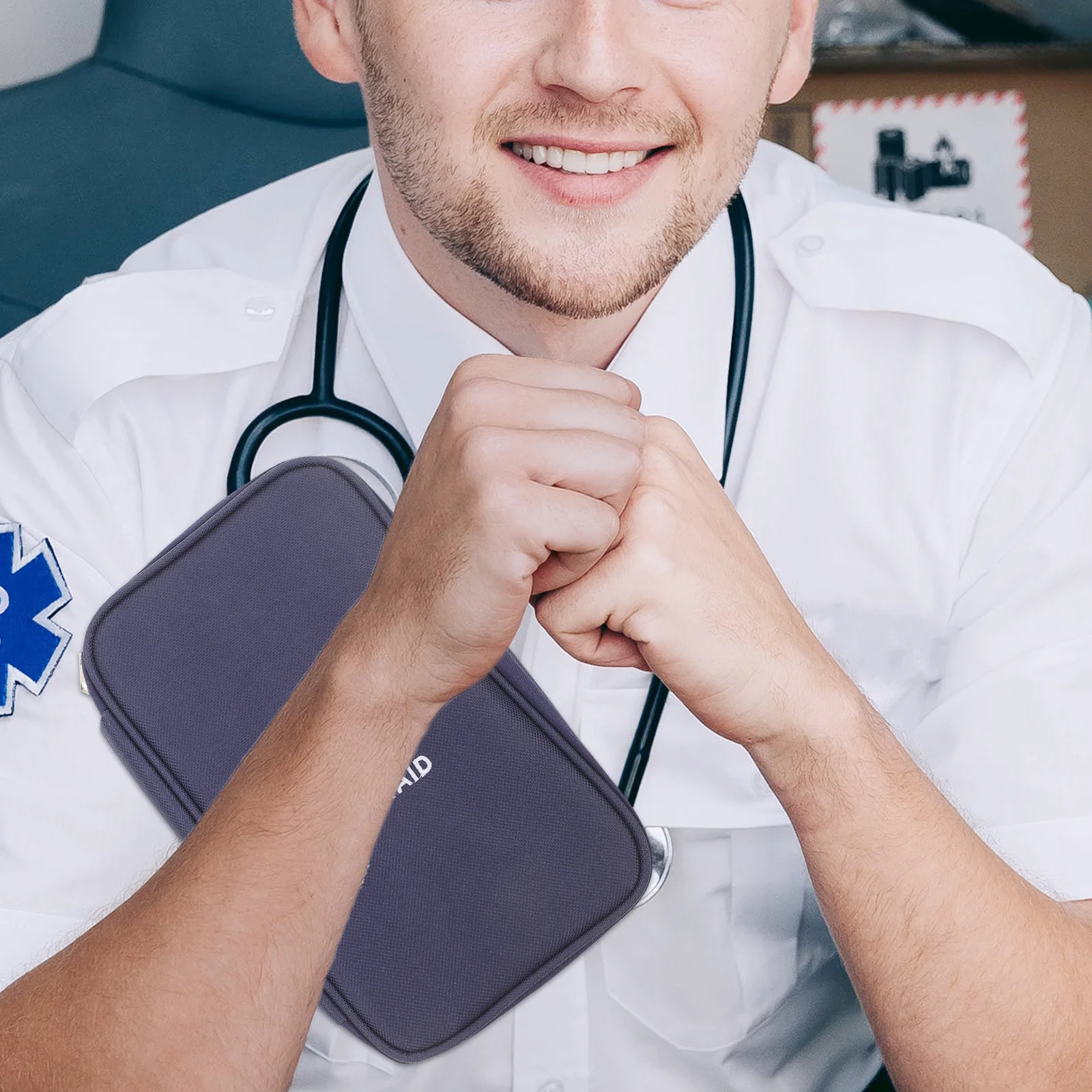 

First Aid Bag Empty Large Capacity Medicine Pouch for Car Boat Bike Motorcycle Travel Nursing Outdoor Activities Organization