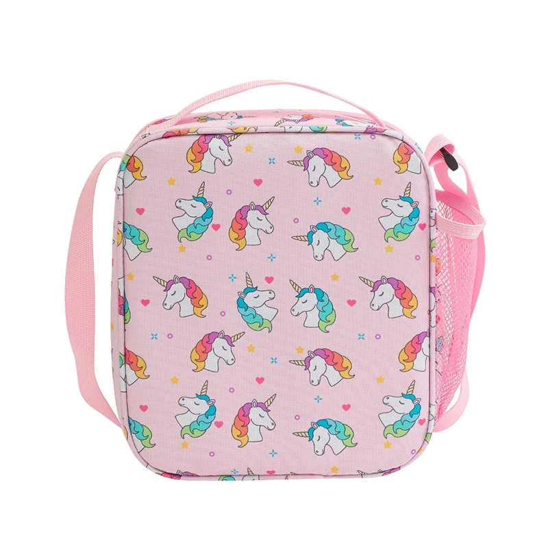 Cute Unicorn Lunch Bag Cartoon Insulated Thermal Food Bag Lunchbox Picnic Supplies Cooler Bag for Kids Girl Boy