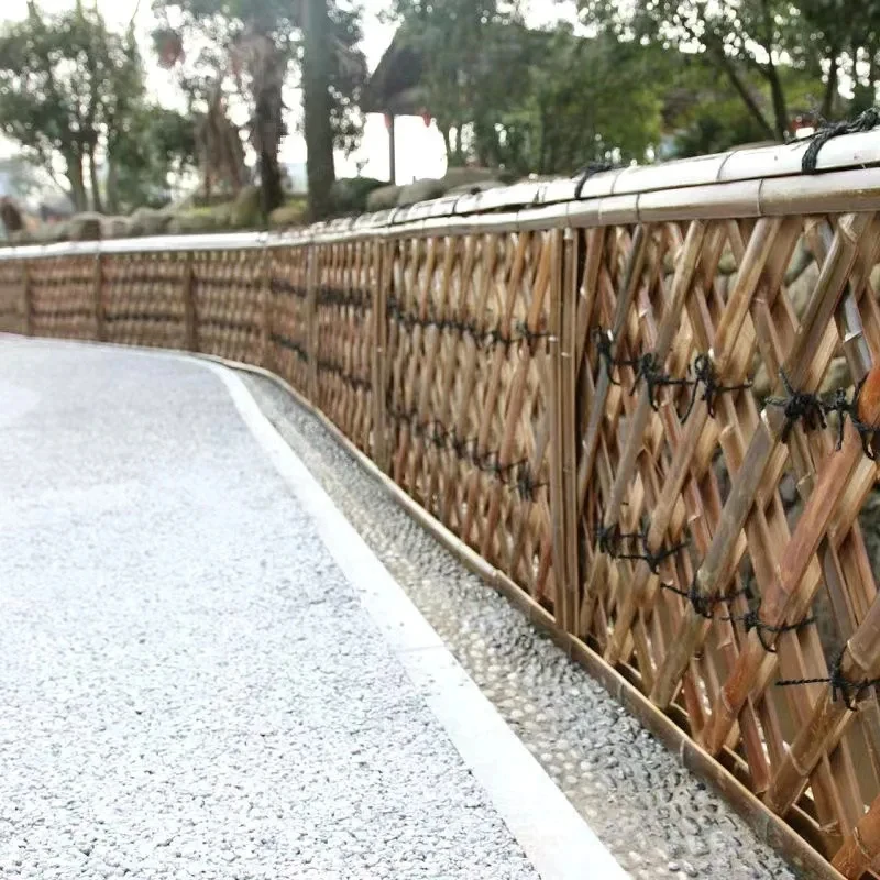 Decorative guardrail Outdoor Vegetle garden Courtyard Carbonized partition - fence