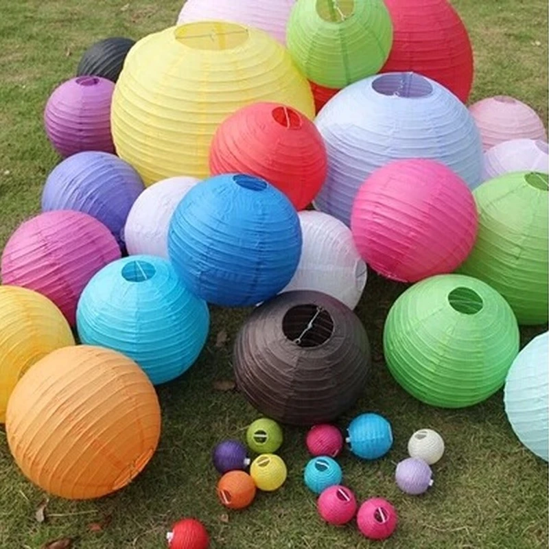 Lanternes en papier chinoises de 12 pouces (30 cm), fournitures pour le festival des lanternes, décoration de mariage, fête de naissance, fête d'anniversaire, décoration de la maison, lampion