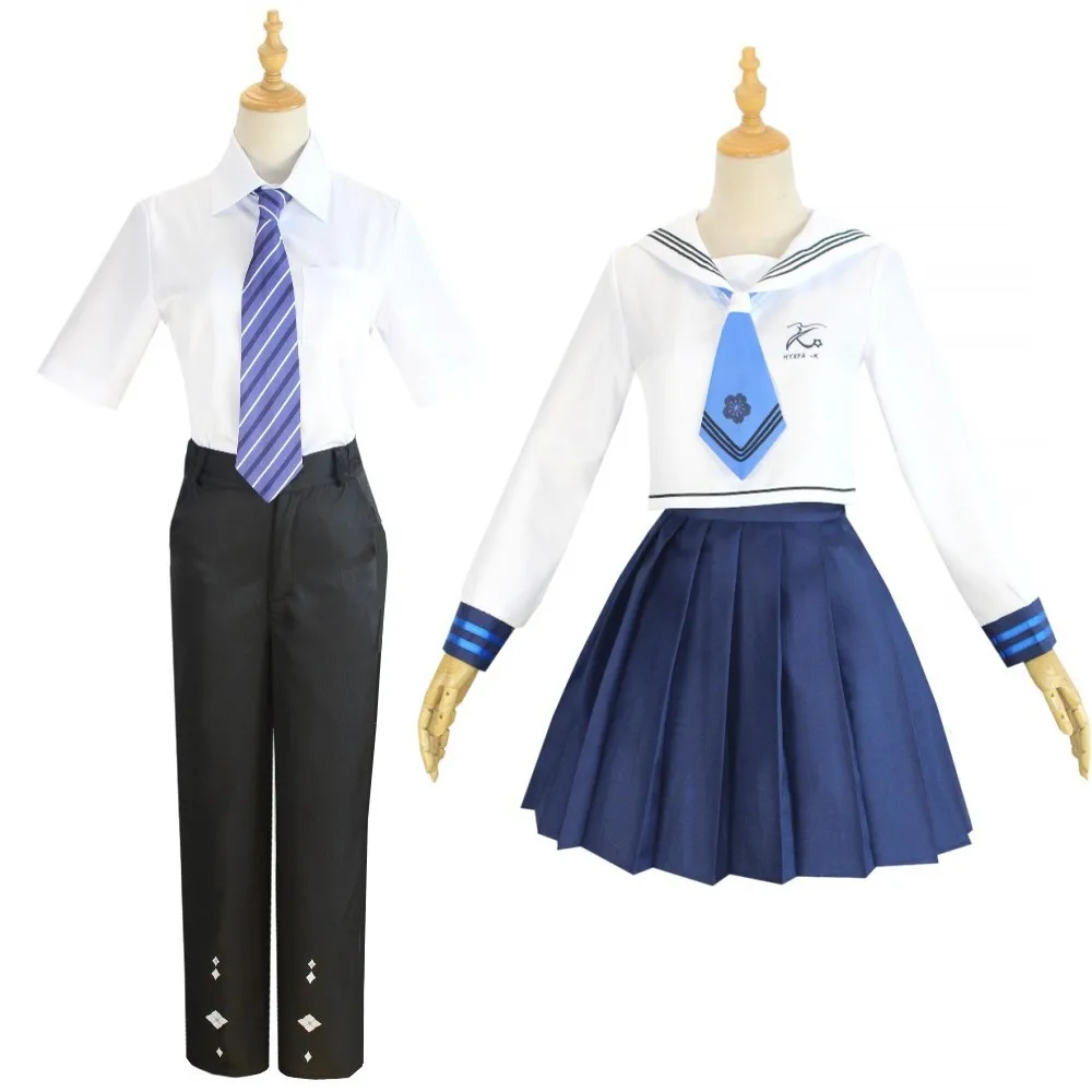 

Genshin Impact Cosplay Set Of Liyue's Elysian Knights - Xingqiu In A Suit And Xingchuan In A School Uniform In Collaboration