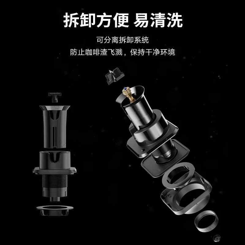Coffee machine handle cleaner, fully automatic cleaning handle coffee grounds