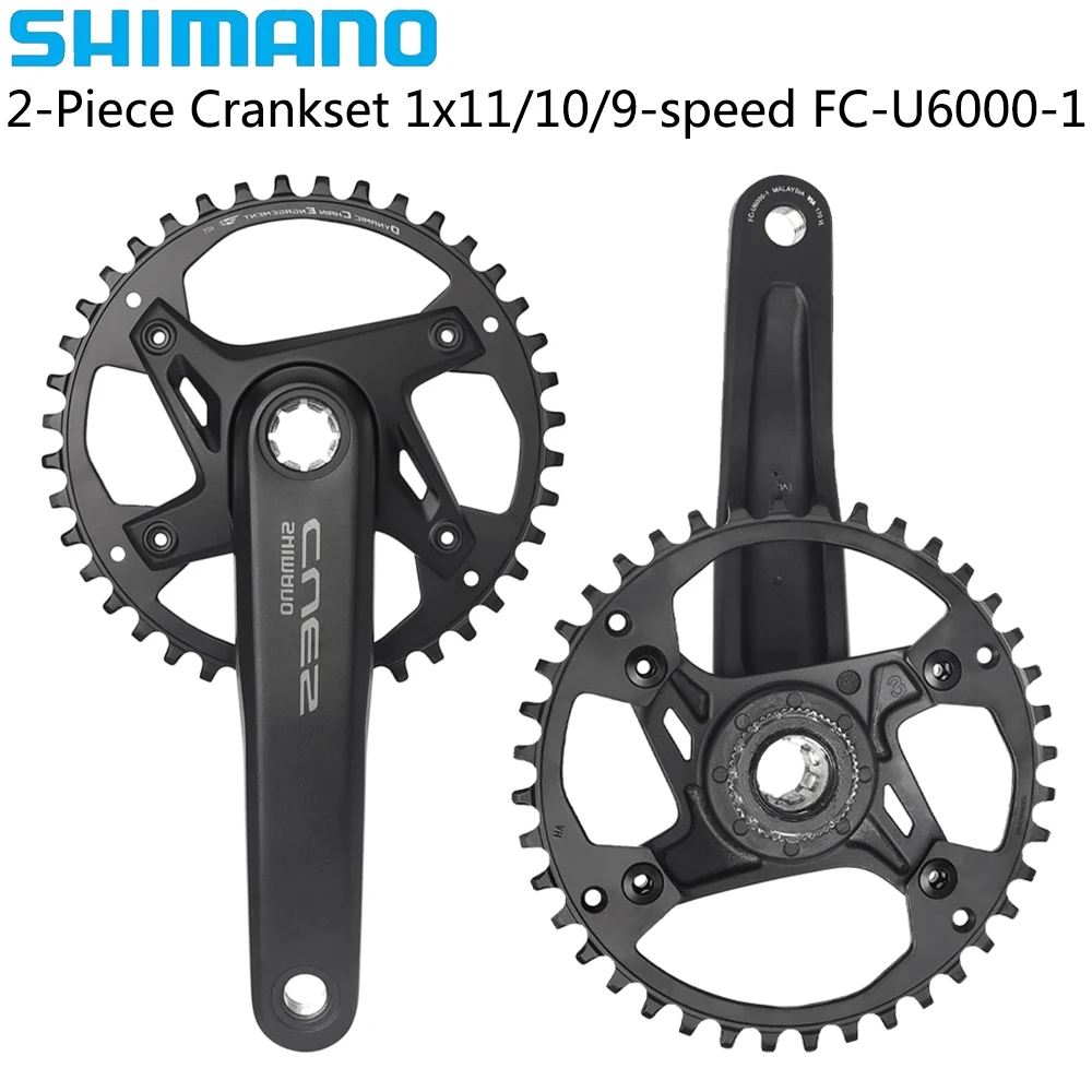 SHIMANO CUES FC-U6000-1 9/10/11 Speed MTB Bike Crankset 170MM/175MM 32T/40T/42T with MT501 Bottom Original Bicycle Parts