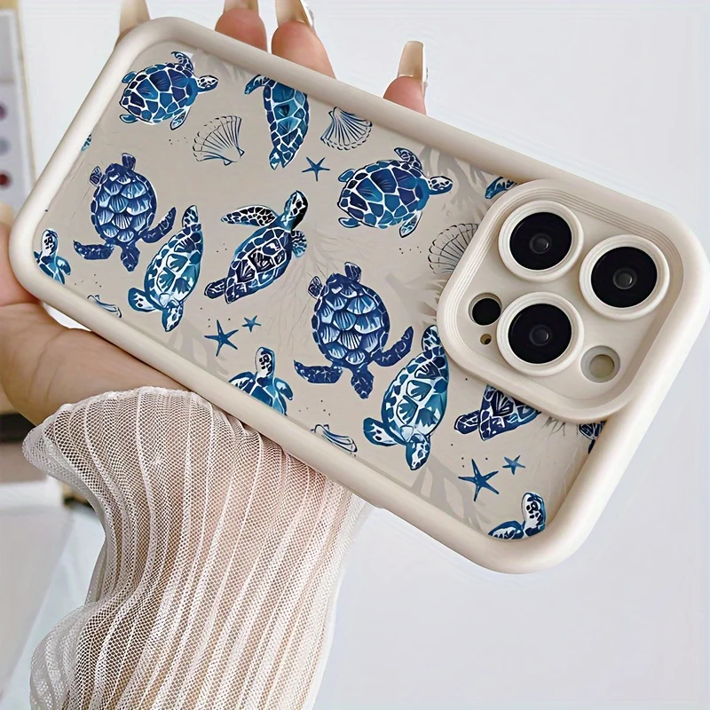 Capa protetora de precisão com tudo incluído anti-queda TPU multi-tartaruga para Apple Iphone11/12/13/14/15/16 17Pro Max Plus