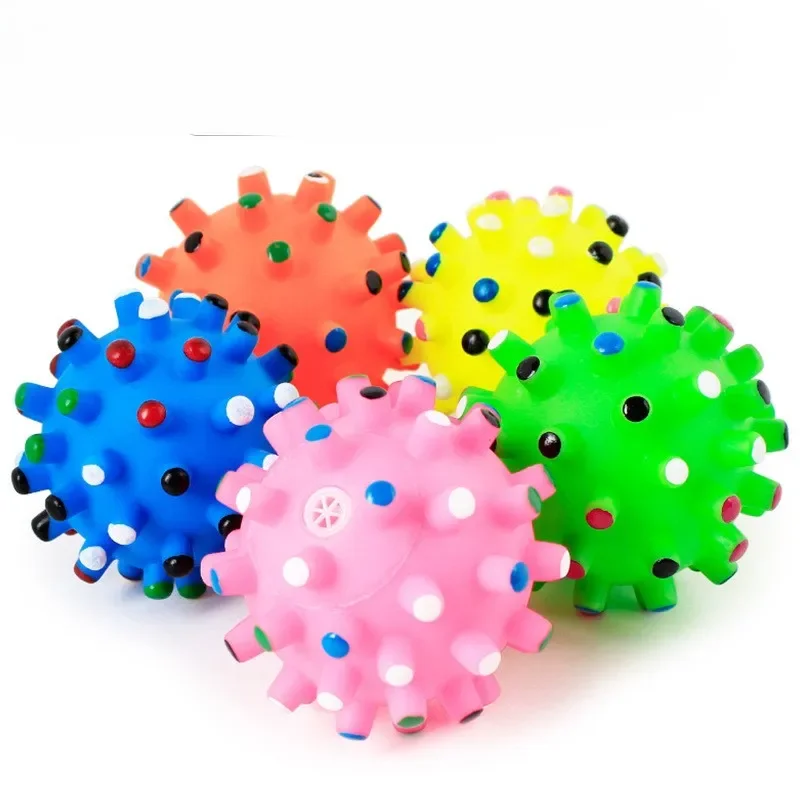 Dog Toy Ball Vocalizing Pet Toys Grinding Teeth and Teeth Gnawing Wearable Interactive Training Ball Toys