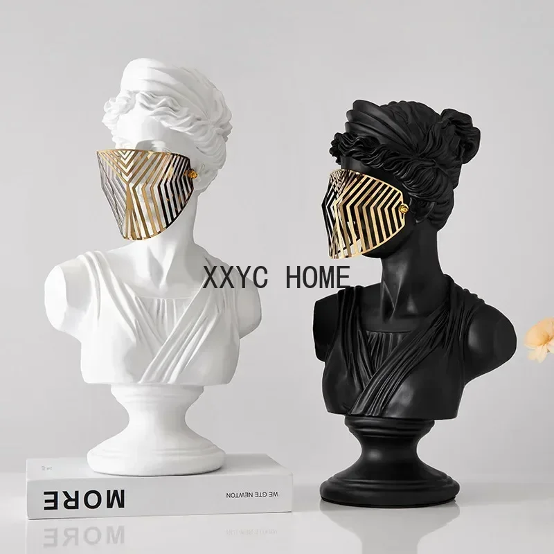 Venus Ancient Greek Mythology Mask Figure Woman Sculpture Home Room Decoration Vintage Art Luxury Living Room Accessories Statue