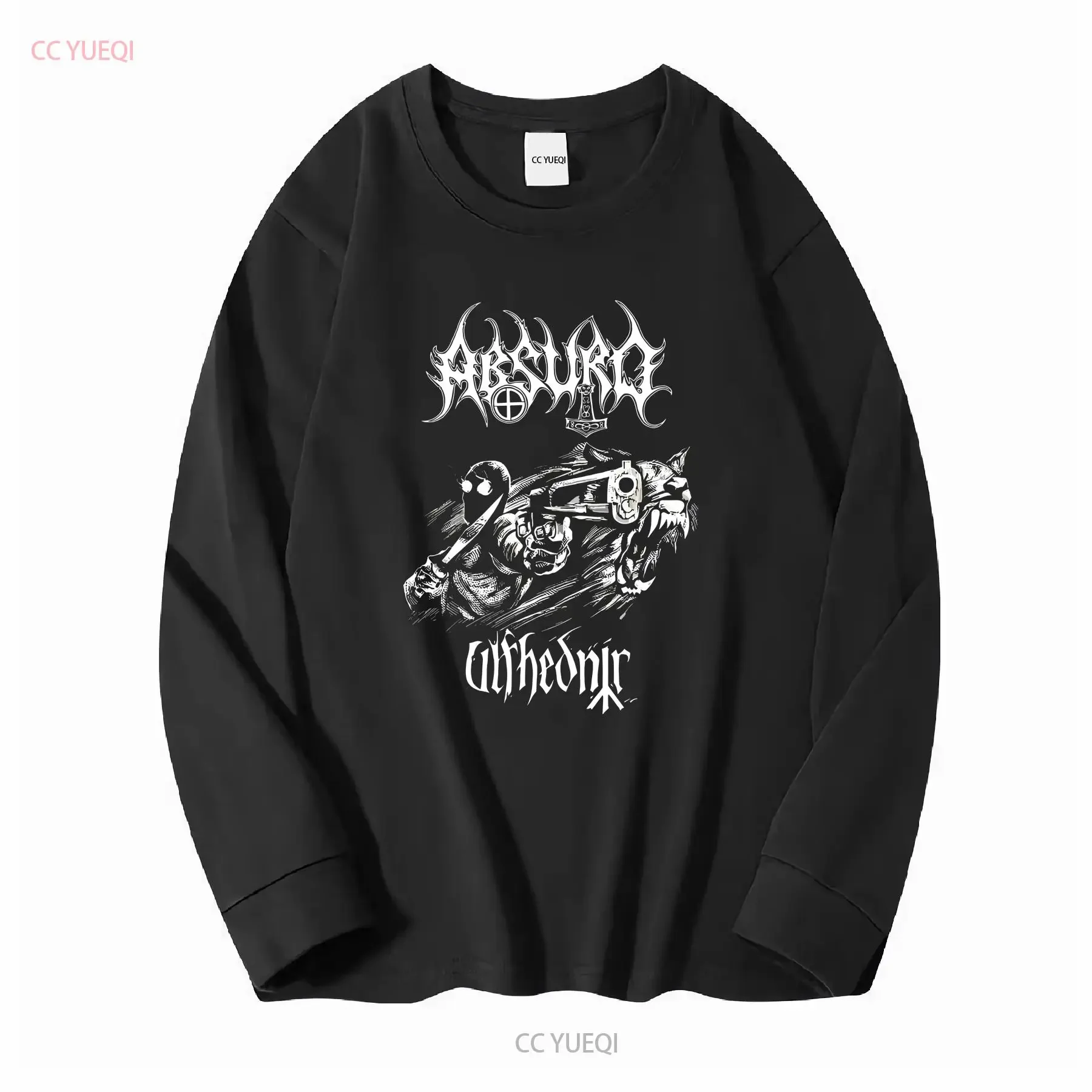 Rare ABSURD Ulfhednir For Fan Black All Size T Shirt AC1582 long or short sleeves vintage Washed Comfortable Versatile Stylish