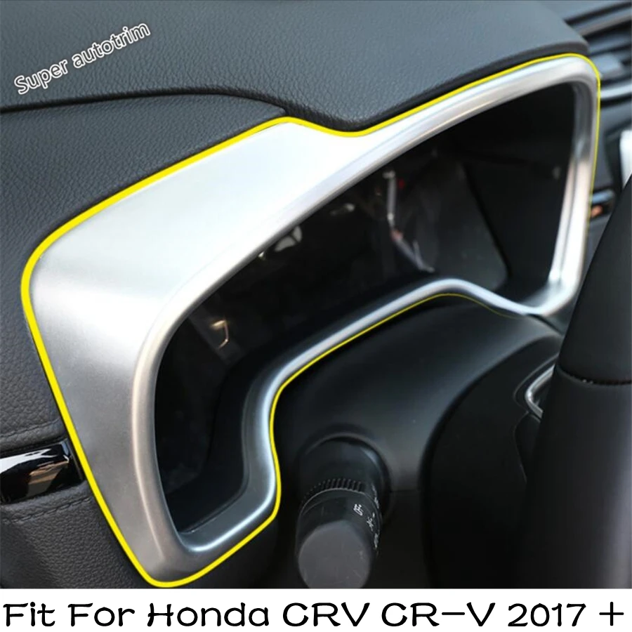 

Car Dashboard Instrument Screen Frame Panel Decoration Cover Trim For Honda CRV CR-V 2017 - 2020 ABS Matte Interior Accessories