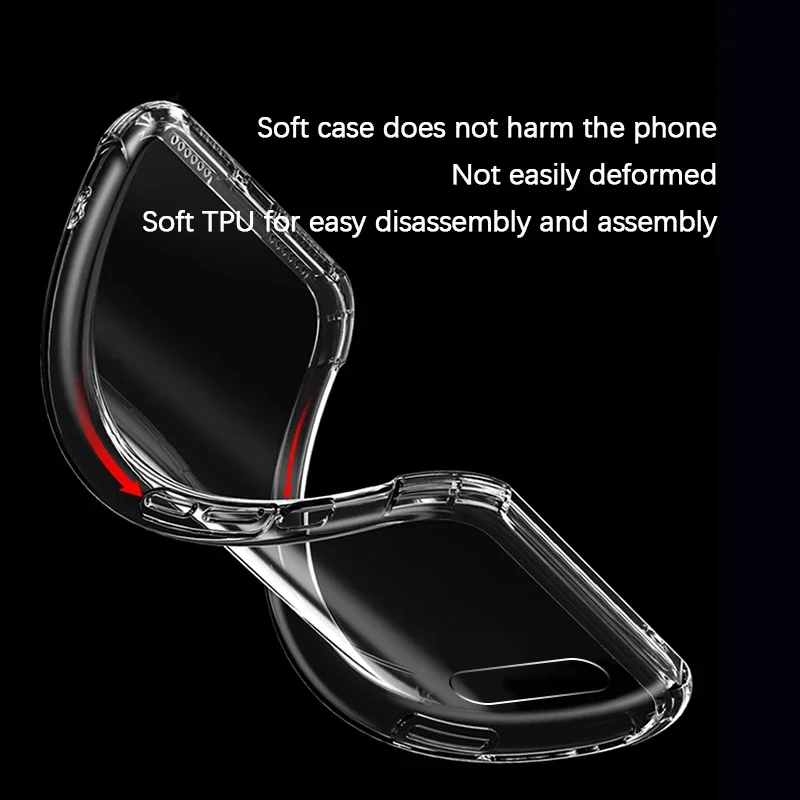 Transparent Silicone Case for Huawei Psmart P Smart Z S Pro Plus Smart+ 2018 2019 2020 2021 Airbag Shockproof Luxury Back Covers