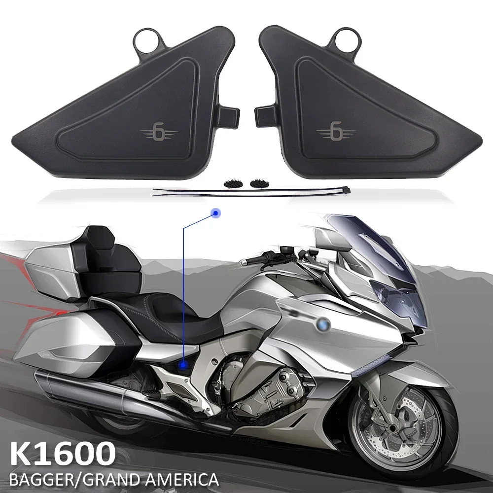 K1600B Motorcycle Frame Side Panels Cover Fairing Cowl Plastic Plates Tank Trim FOR BMW K1600 B/GRAND AMERICA 2018 2019 2020 21