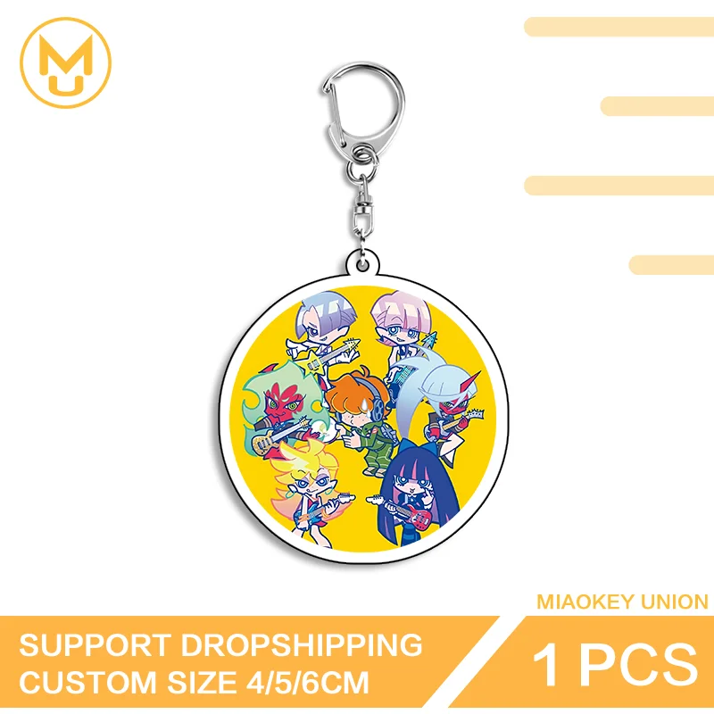 Panty Stocking Rotundity Double Sided Acrylic Keyring Unique Customizable Simplicity HD Pattern Waterproof Bag Charm Accessory
