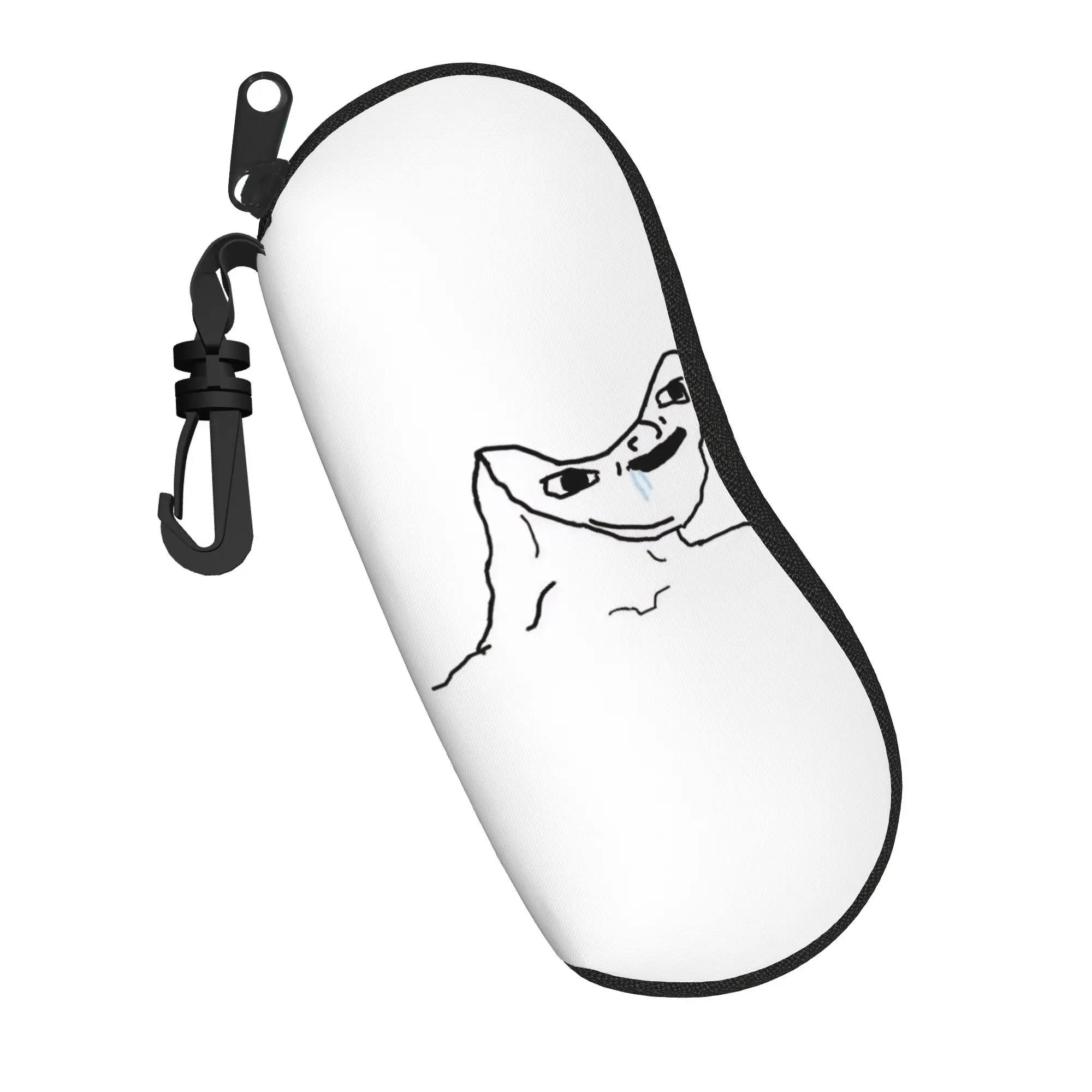 Wojak mushroom Glasses Case Unisex Portable Accessories  Reading Storage Box Ultra Eye Contacts Case
