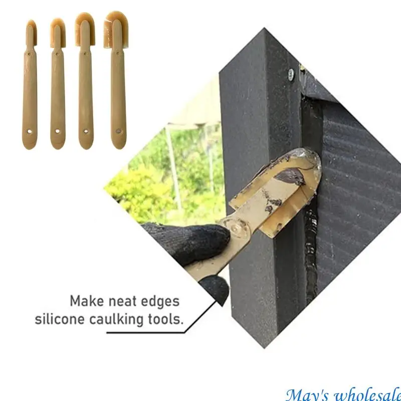 Wall Finishing Set with Multi Piece Design Caulking Tool for Trim Detail 448A