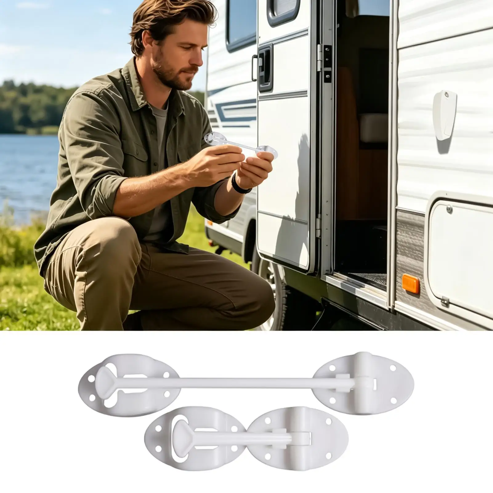 

Camper Door Lock 5 Pieces Camper Entry T Shape Holder Replacement RV T Shape Door Holder For Trailer Van Cargo Motorhome Home