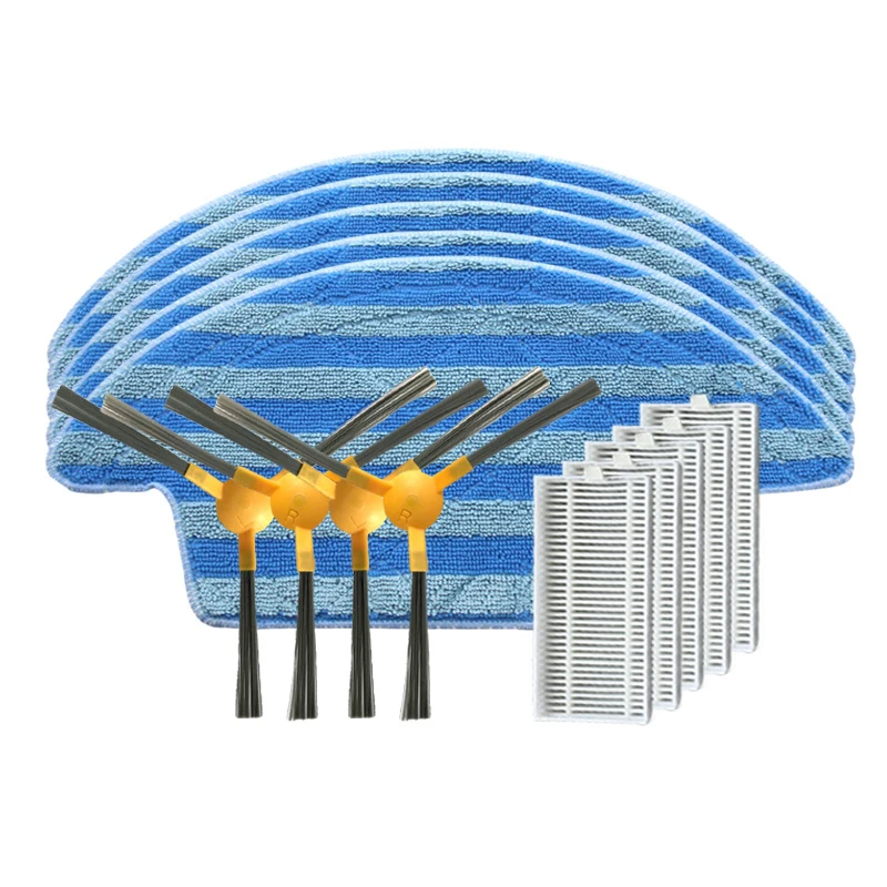 مكنسة كهربائية فرشاة جانبية فلتر HEPA ممسحة قماش خرق لـ URSUS TROTTER UT-iBOTPRO-B جهاز آلي لتنظيف الأتربة أجزاء الملحقات