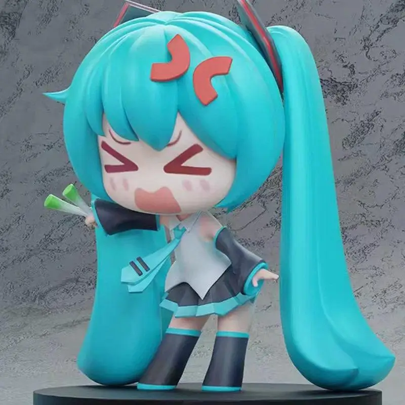 初音ミク-q-バージョングリーンオニオン-2nd-バージョンアニメフィギュア-gk-スタチュー-pvc-デスクトップオーナメントコレクタブルギフトアニメコレクター向け