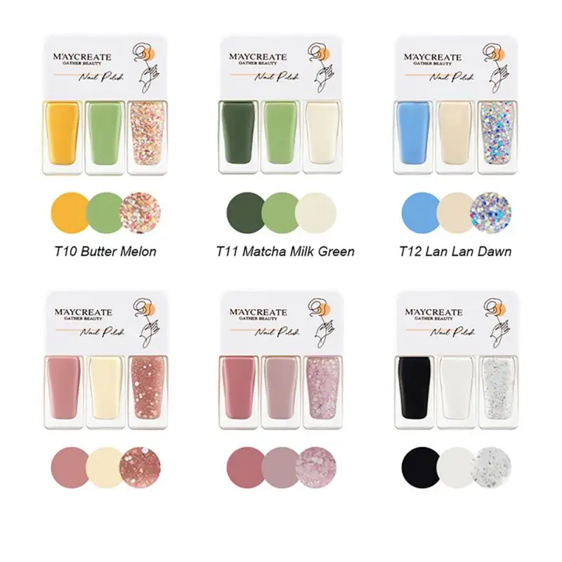 Set di smalti per unghie facile applicazione colori vivaci Kit di smalti per unghie in Gel salute e bellezza Top Gel per smalto per unghie ad asciugatura rapida