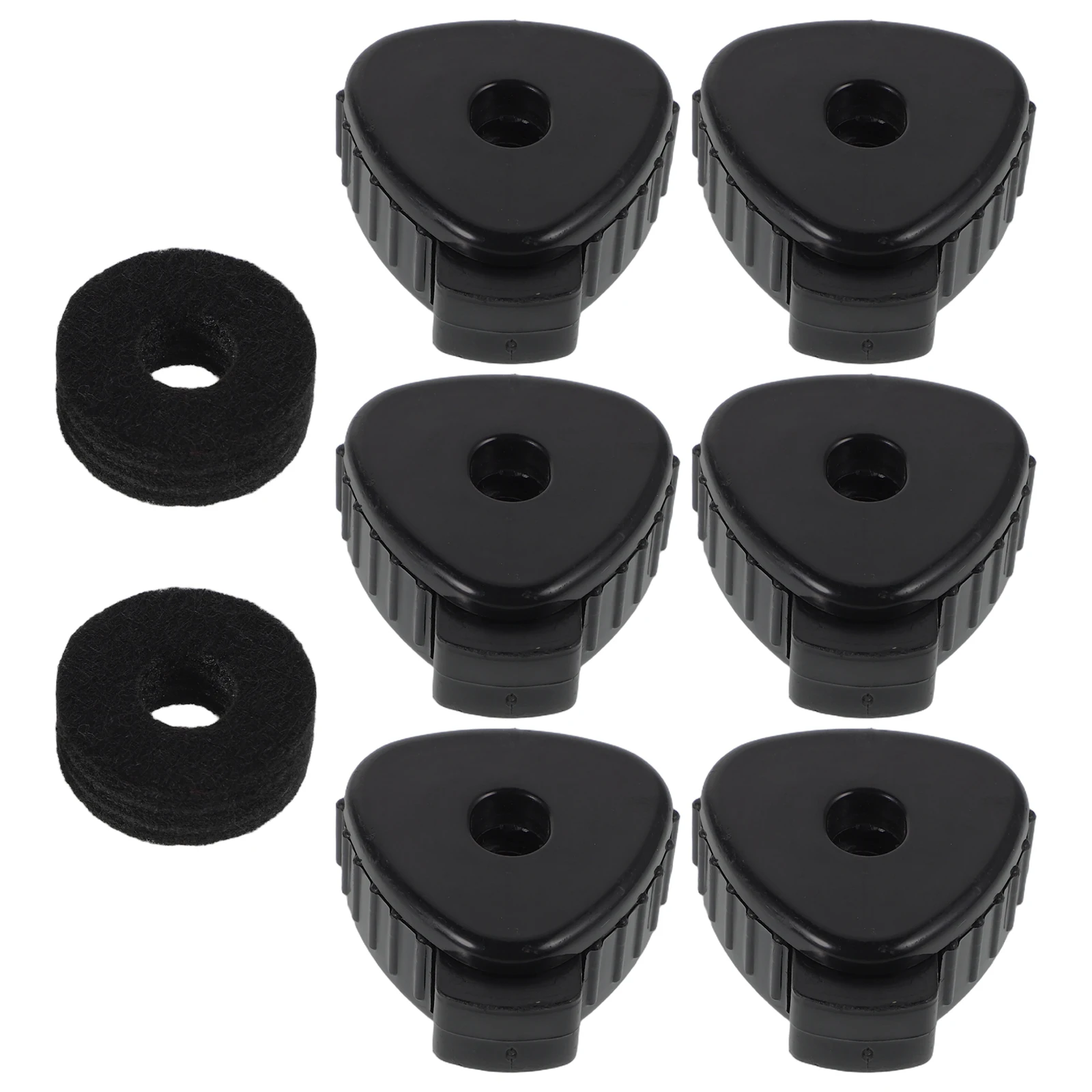

6pcs Cymbal Quick Release Cap Replacement Accessories for Drum Set Crash Cymbals Plastic Nut