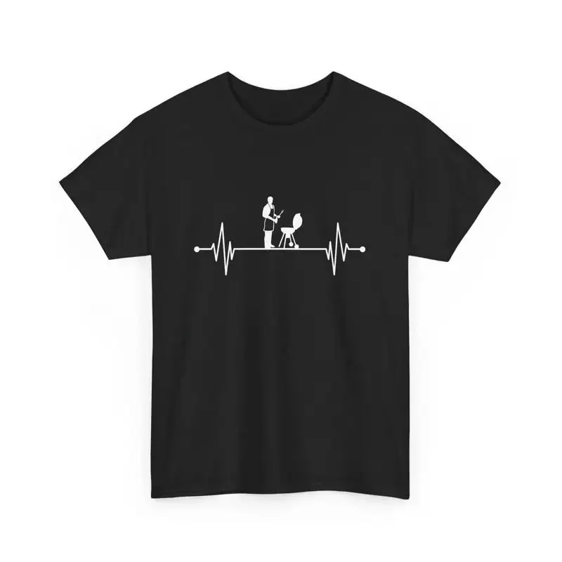 Dad Grill Master BBQ ECG Funny Saying Grilling T Shirt