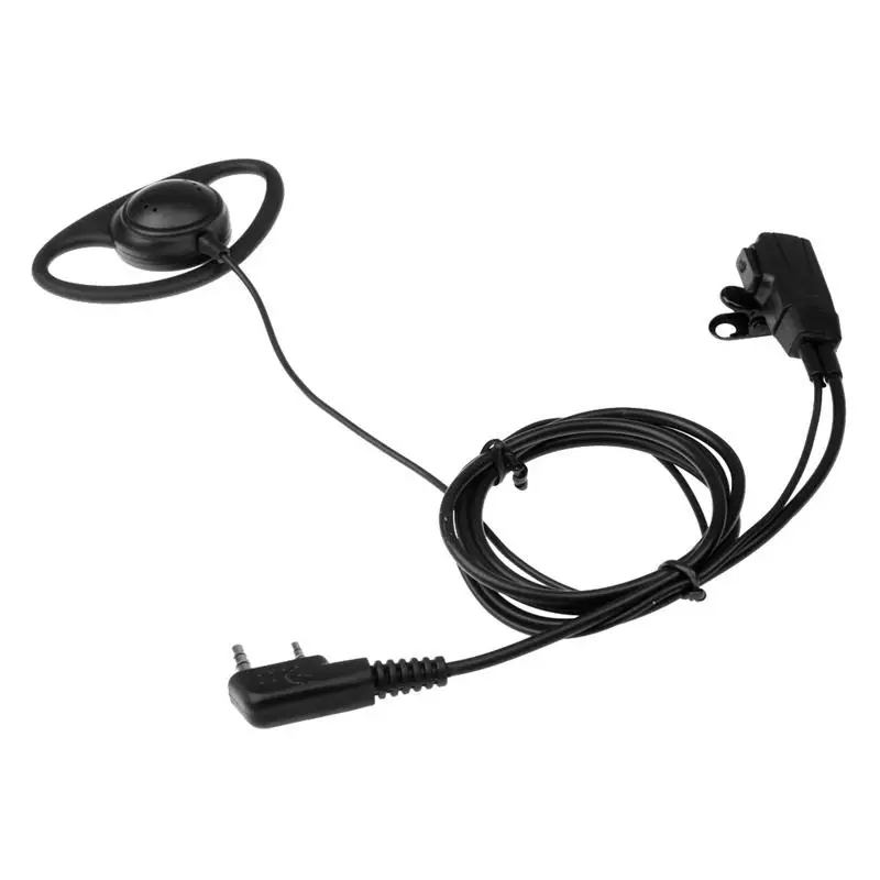 Baofeng 666s 888s uv5rと互換性のあるハンズフリーアイアンクリップpttヘッドセット