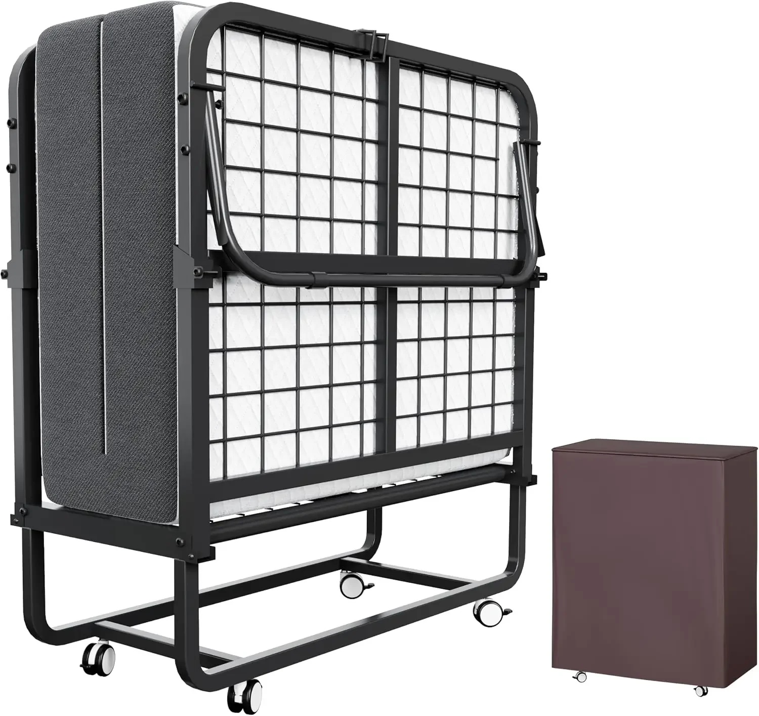 Folding Bed with Mattress, Upgraded 5