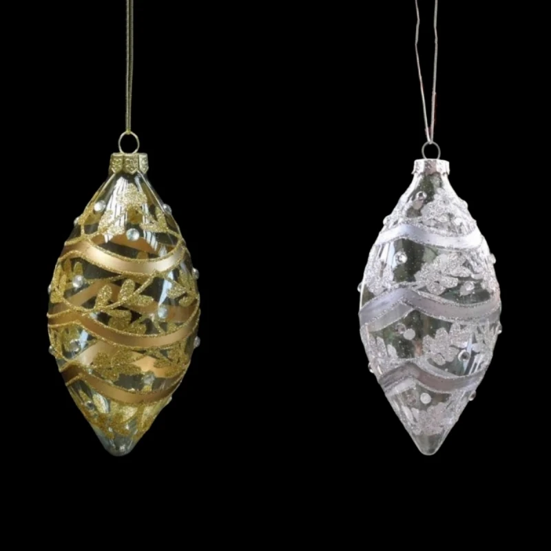 

Gold Drawing Hand Painting Hanging Glass Cone Different Design Christmas Pendant Festival Ornament Free Shipping 8pcs/pack