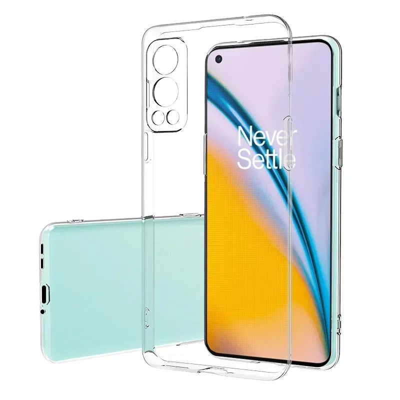 For OnePlus Nord 2 5G Cases Simple Slim Soft TPU Transaprent Clear Phone Case On For One Plus 1+ Nord2 Cover Capa Coque Gel