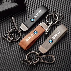 Car Genuine Leather Key Chain Key Rings 3D Metal Keychains For BMW M3 M4 M5 F93 F92 F97 F98 F95 F96 F94 G30 G20 G05 G06 G07 F07