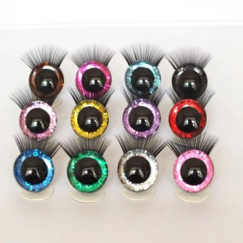 New 12mm Plastic Safety Eyes 10 Colors Doll Accessories Eyes Crafts Bear Animal Eyes Doll Accessories