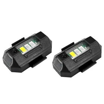 2PCS 팩 JMRC 스트로브 라이트 3 색 4 모드 DJI Mavic 미니 프로 무인 항공기에 대 한 충전식 6.5g 경량 LED 신호 램프