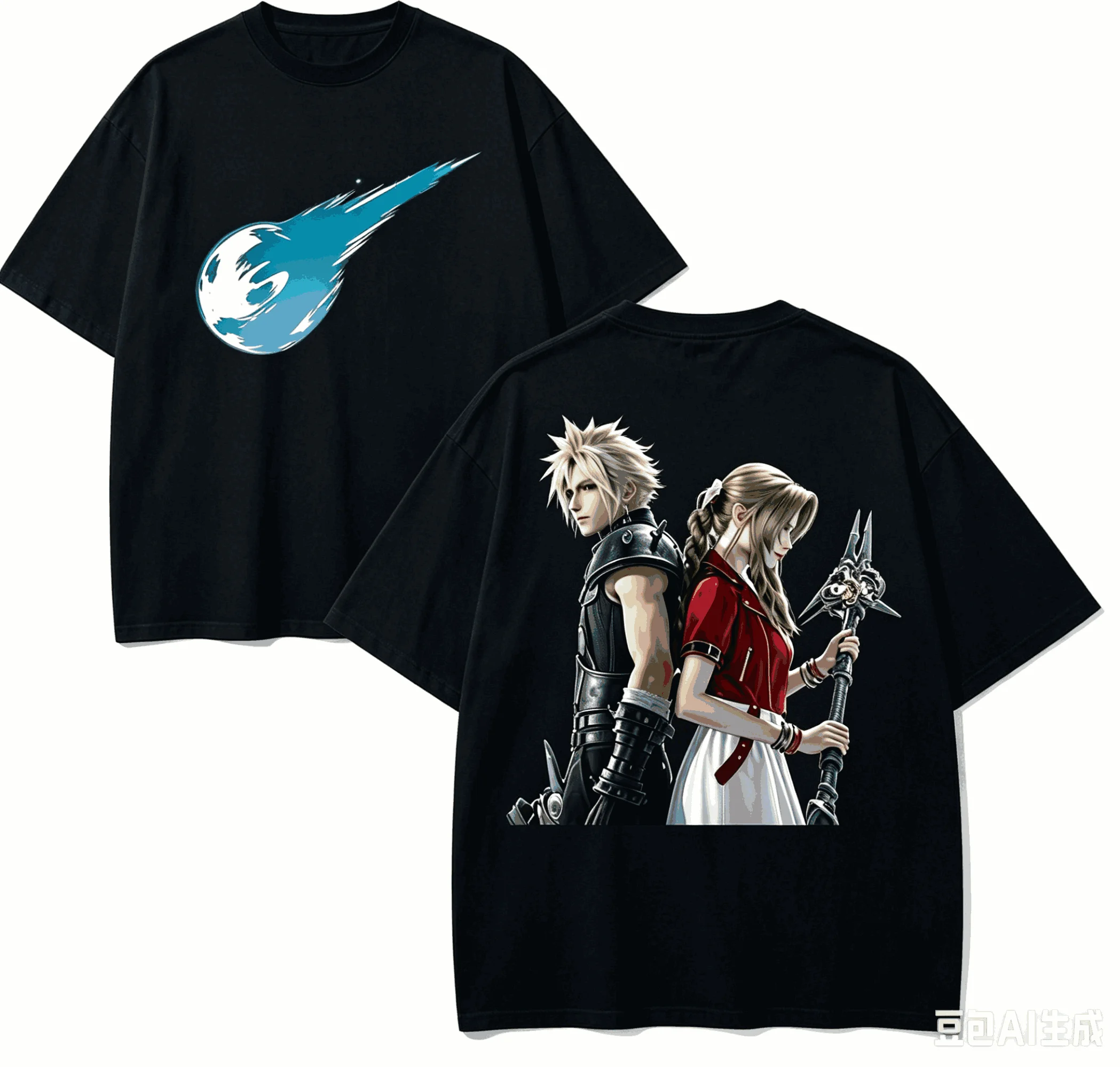 FINAL FANTASY 7 Anime Lover T-shirt Harajuku Cotton New Model High Street Retro Fashion Unisex Oversized high quality Breathable