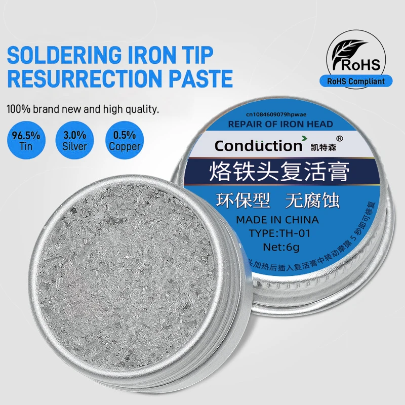 Soldering Iron Tip Tinner Activator Soldering Tip Tinner Cleaner Oxidation Cleaning Paste Clean Soldering Iron Tip Refresher