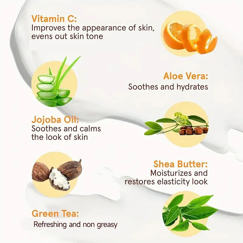Vitamin C Facial Essence Contains Hyaluronic Acid Dark Spot Remover Moisturizing Repair Anti-aging Essence Facial Skin Care 30ml