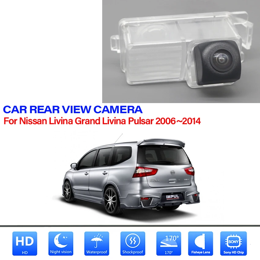 

CCD Car Rear View Camera Reverse Backup Parking Kit For Nissan Livina Grand Livina Pulsar 2006~2009 2010 2011 2012 2013 2014