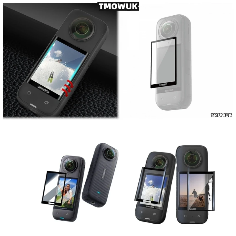 

For Insta360 X3 X4 X5 GPS Precision Cut Screen Guard Seamless Fit 360° Camera Protector Cover