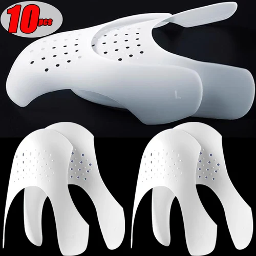 Protector de cabeza de zapato, zapatilla de deporte antiarrugas, soporte de zapato plegable arrugado, puntera, Protector de pliegue deportivo, 10 Uds.