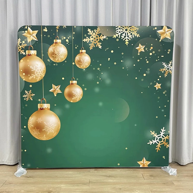 Christmas Balloon Background Decoration, Aluminium Square Backdrop Stand for Birthday Party, Wedding, Photo Booth, 8ft, 10ft