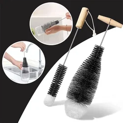 Soda Stream Bottle Brush with Beechwood Handle Glassware Jars Cleaner Kitchen Cleaning Tool Drink Wineglass Cup Cleaning Brush