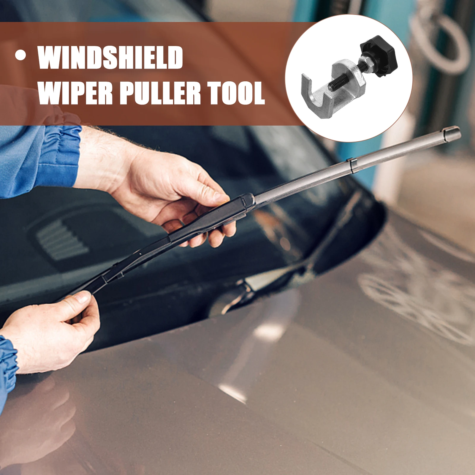 

Wiper Arm Tool Car Windshield Wiper Puller Windshield Remover Strong Metal Plastic Durable MultiModel Easy Use