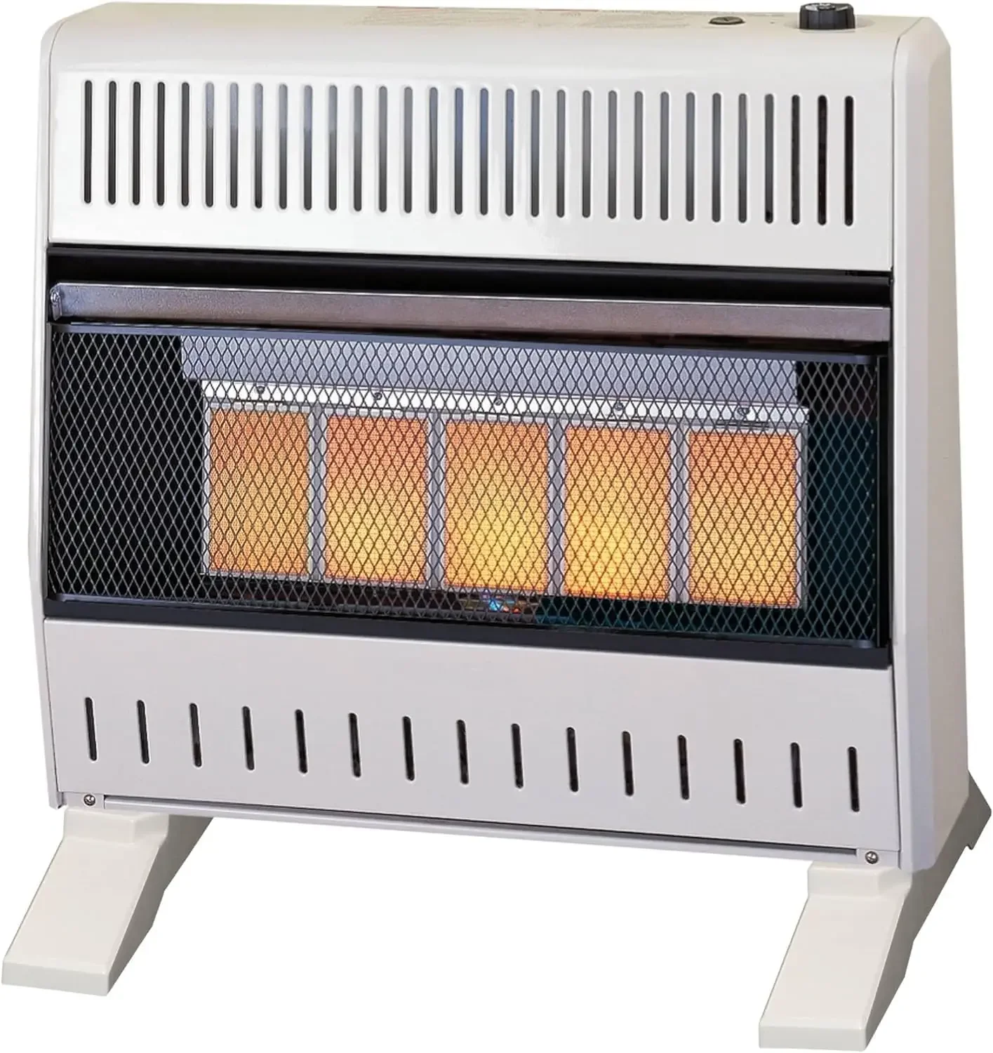 ML250TPA-B Ventless Propane Gas Infrared Space Heater with Thermostat Control for Home and Office Use, 25000 BTU, Heats Up to 14