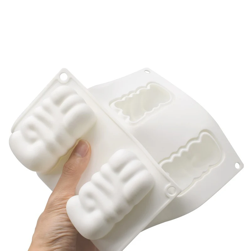 Love Mousse Cake Mold For Valentine\'s Day Rectangle Silicone Baking Tray Dessert Soap Candle Ice Cream Topper Decoration Tools