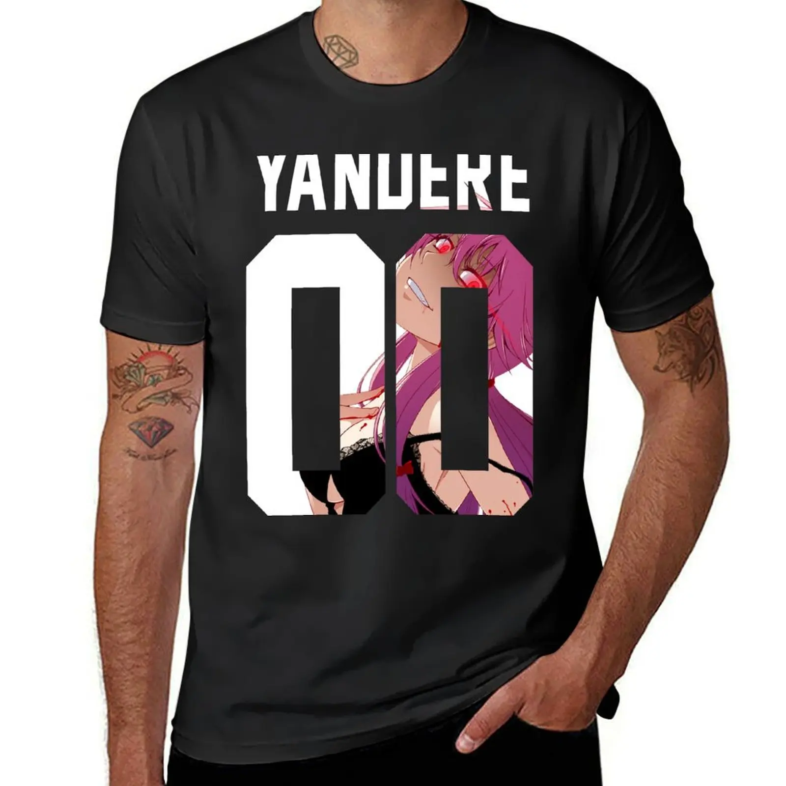 Yandere Jersey T-Shirt summer clothes customs design your own tshirts for men