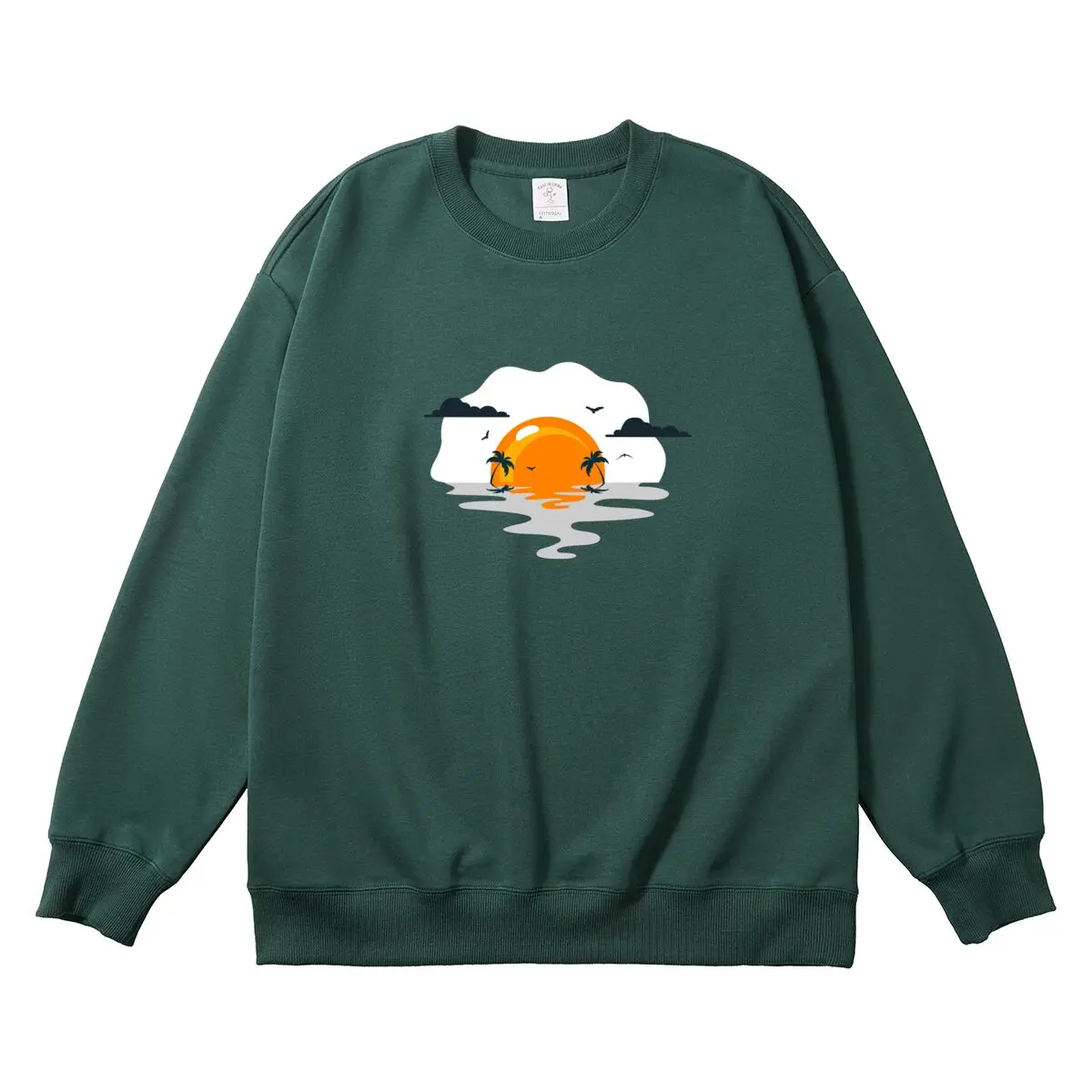 Women Pullover Oversized Round Neck Long Sleeve Autumn Thick Clothes Funny Graphic Woman Tops Female Sweatshirt