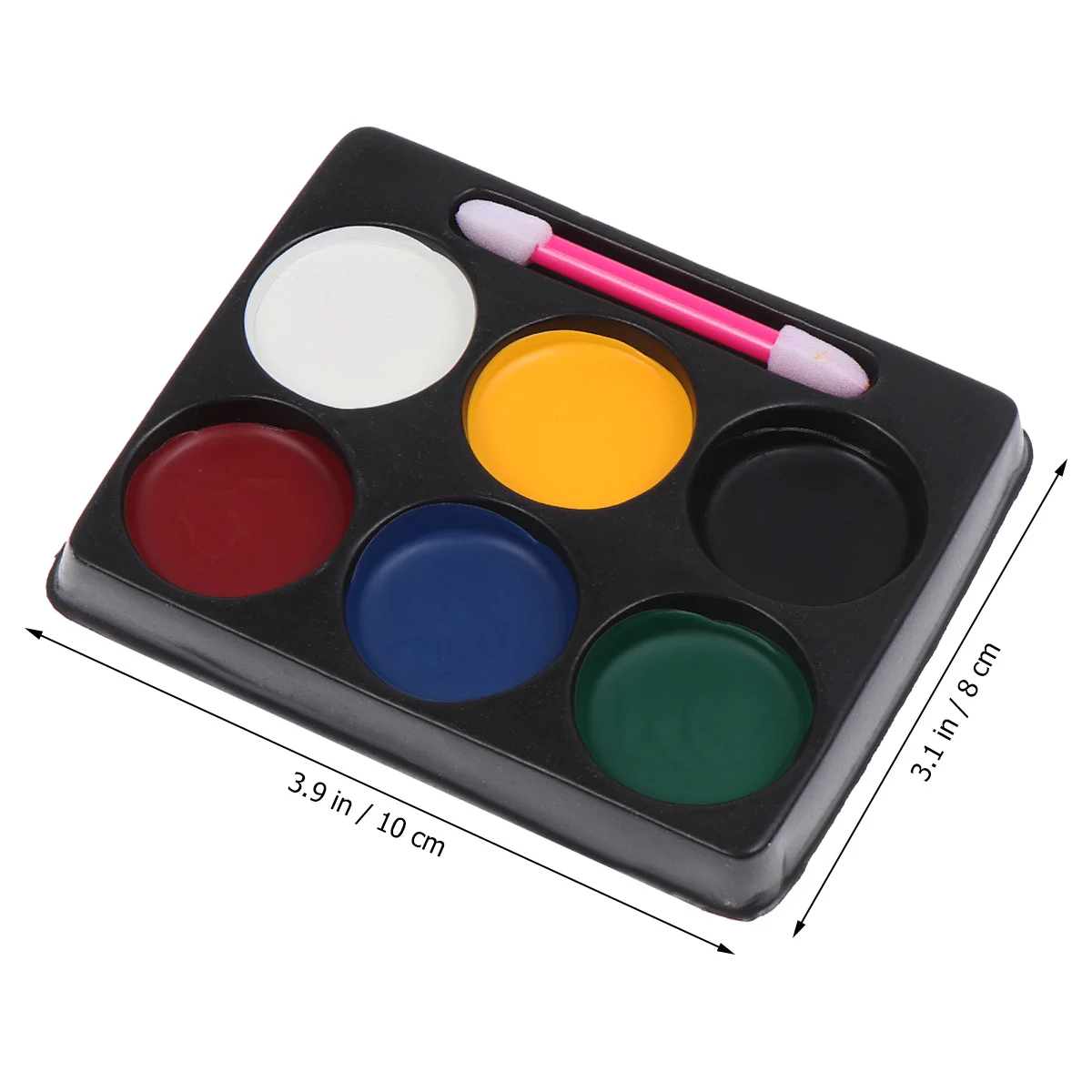 Kit de pintura facial de 6 colores, seguro, fácil de aplicar, elimina pinturas corporales para disfraces de Pascua, espectáculo de pinturas de maquillaje de novia para cara