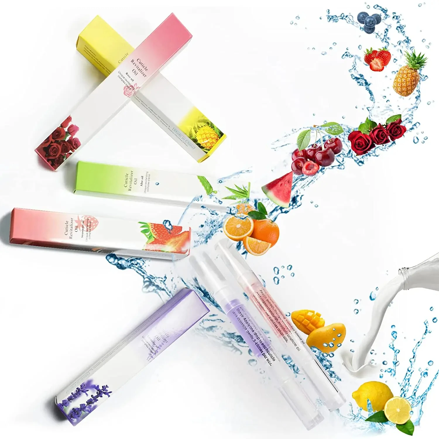 50pcs Cuticle Oil Pen Aceite De Cuticulas Uñas Soften Nourish Huile Cuticule Ongles Olio Cuticole Unghie Nourishment Oil Pens
