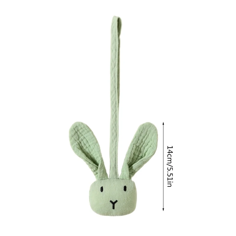 Porte-sucette en coton pour bébé, poussette, pendentif lapin, poupée confortable pour nouveau-né